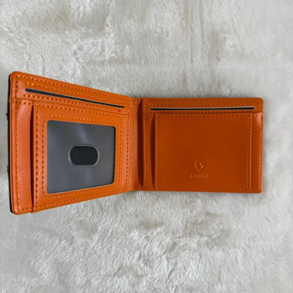GSOIAX Slim Wallet for Men RFID Blocking Bifold Wallet Carbon Fiber Front Pocket